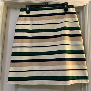 Ann Taylor  Lined Beautifully Stripped Skirt